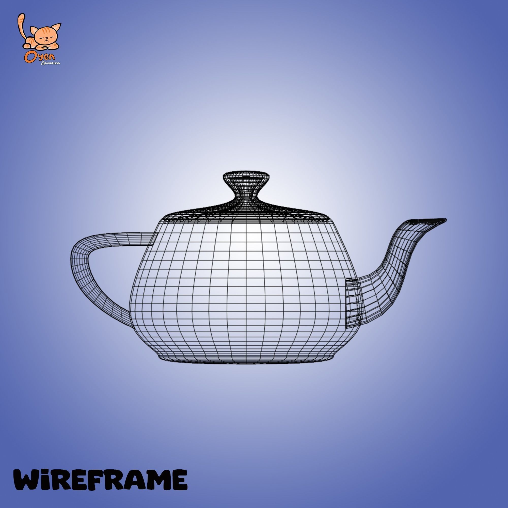 Cute Teapot 01 Low-poly 3D model_8