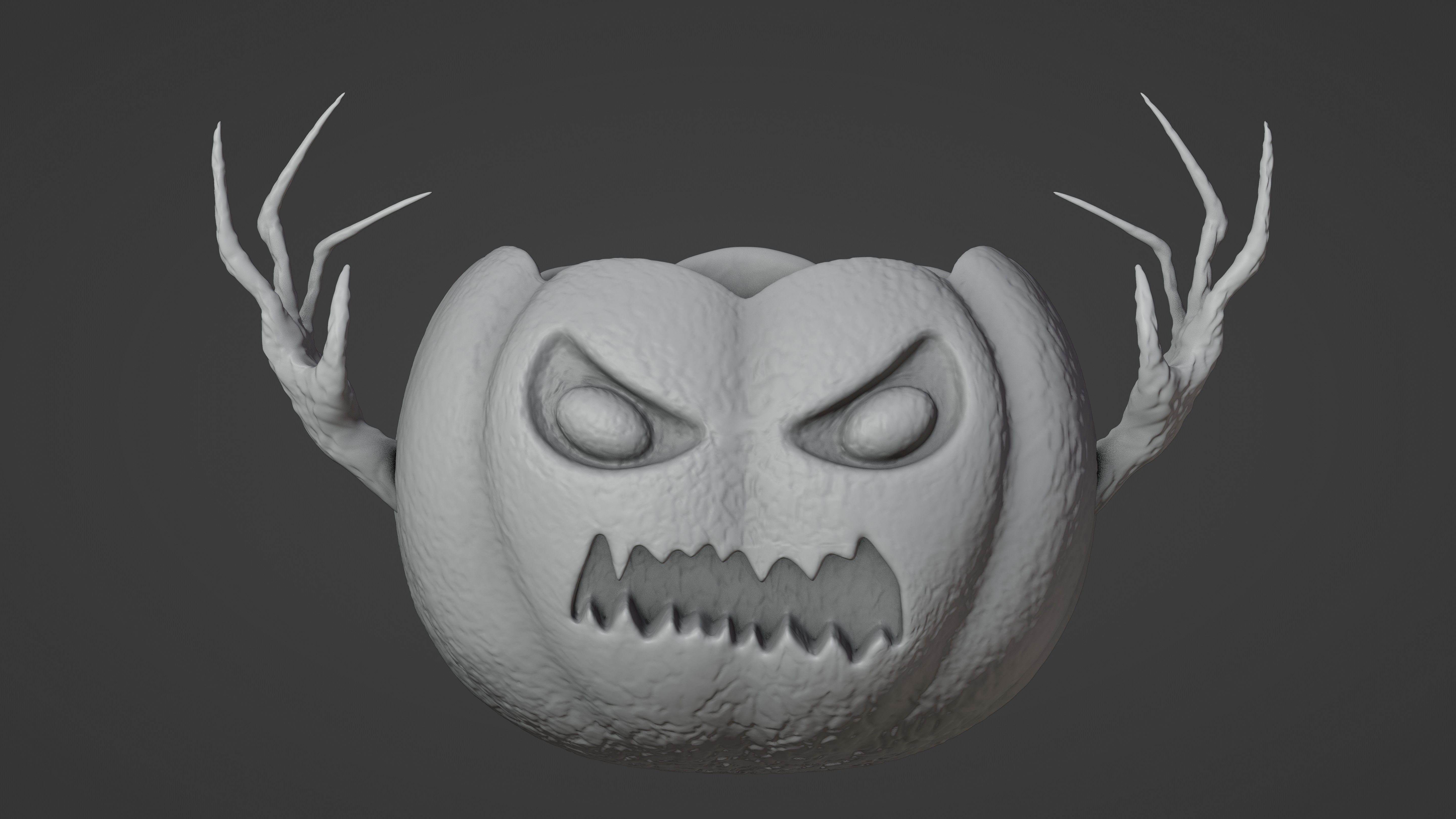 Halloween Pumpkin Planter 3D print model_1