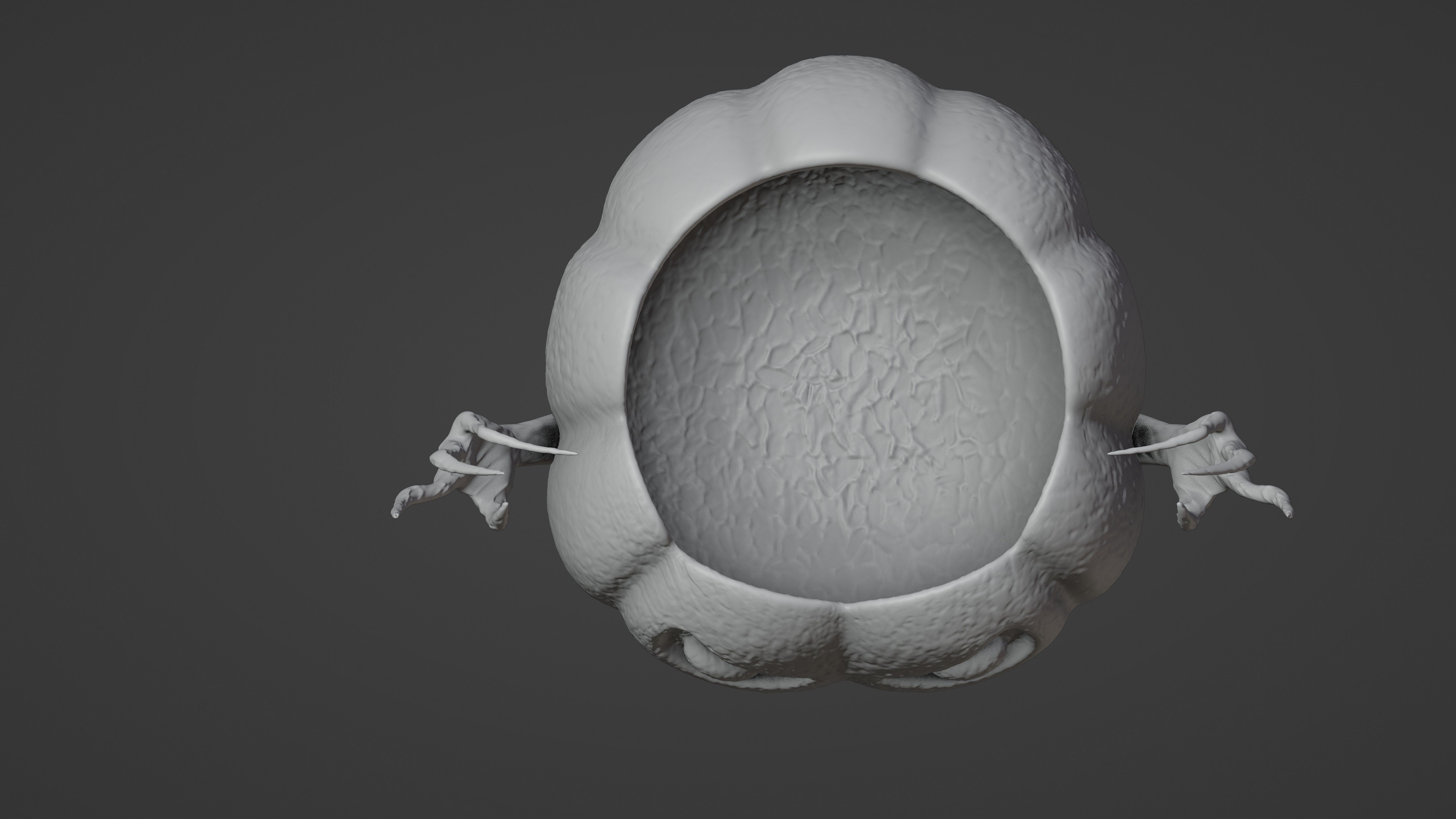 Halloween Pumpkin Planter 3D print model_4