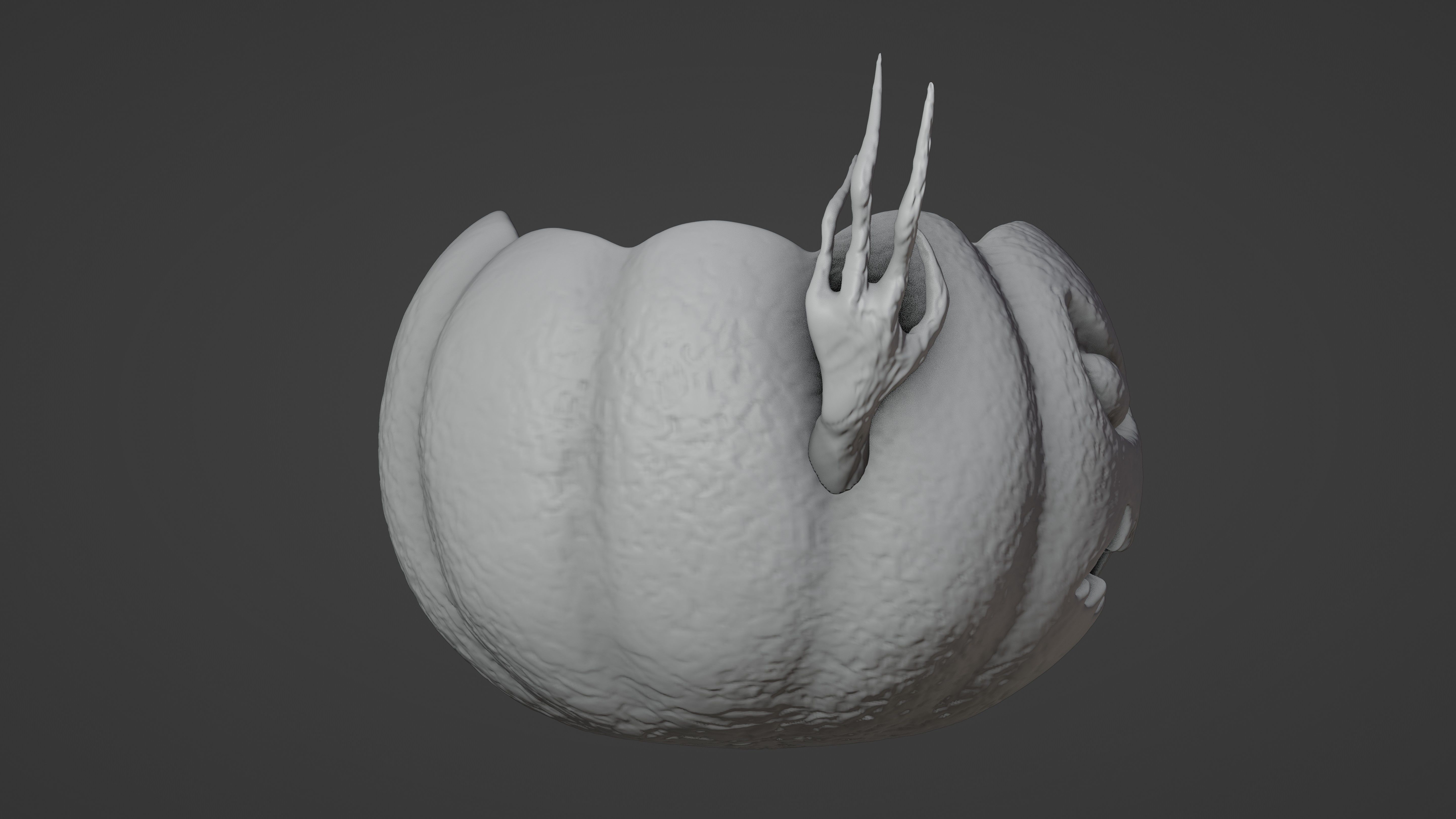 Halloween Pumpkin Planter 3D print model_2