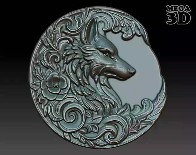 Wolf Basrelief 240531