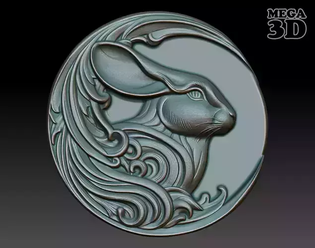 Rabbit Basrelief 240531