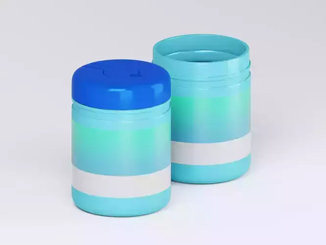 Cosmetic Product Jar 3D Model