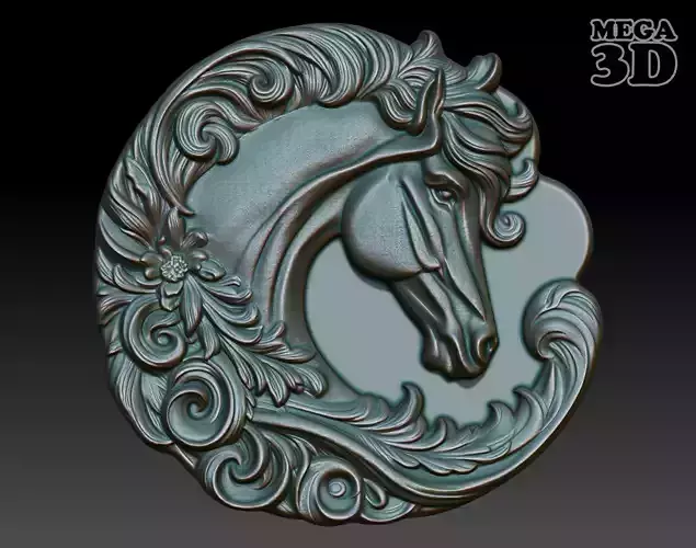 Horse Basrelief 240531