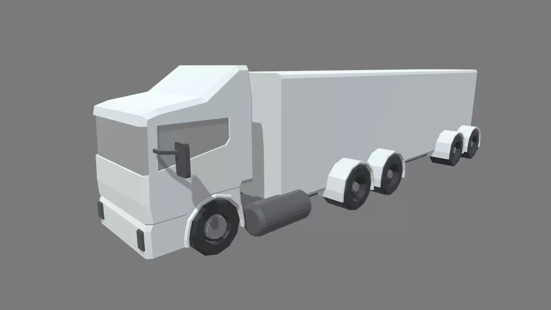 Low Poly Truck 05 Low-poly 3D model_0