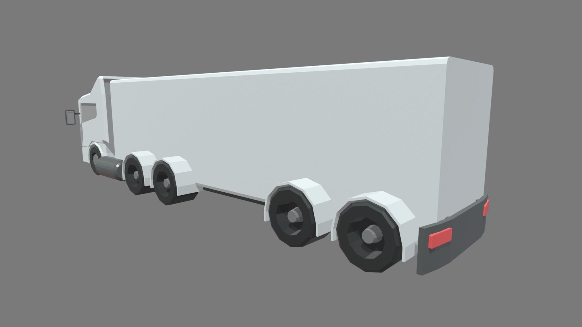 Low Poly Truck 05 Low-poly 3D model_1