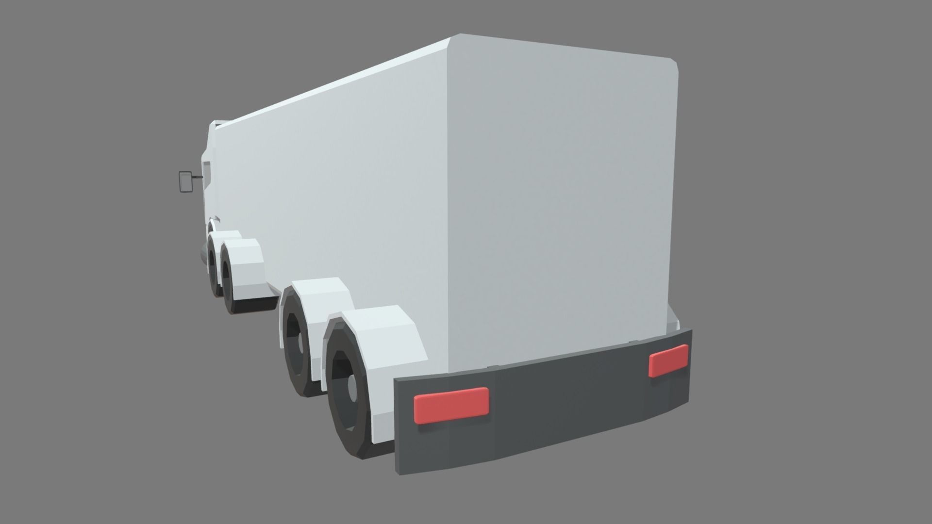Low Poly Truck 05 Low-poly 3D model_5