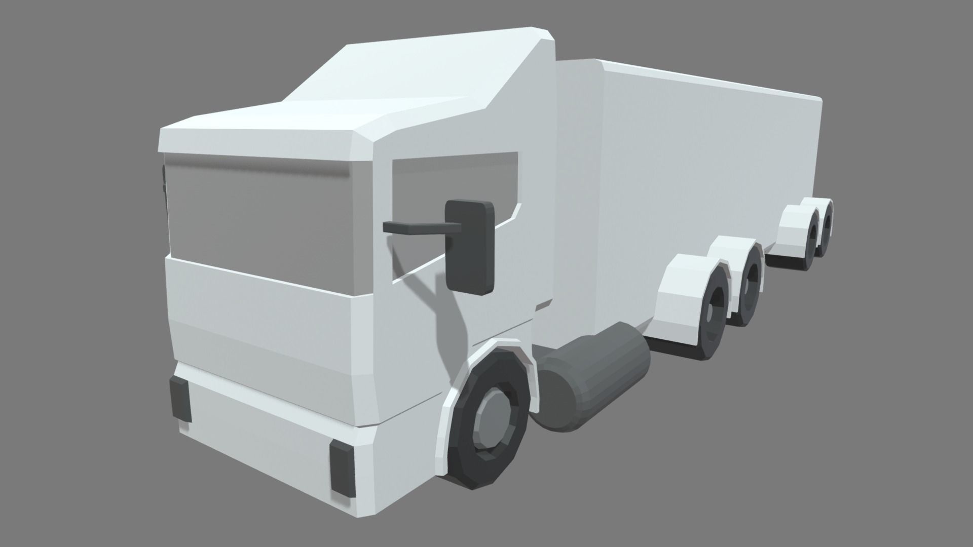 Low Poly Truck 05 Low-poly 3D model_4