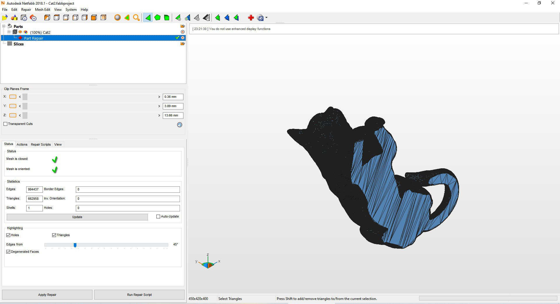 The cat is lying on the edge 3D print model_15