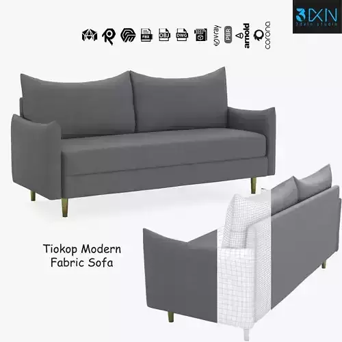 Tiokop Modern Fabric Sofa
