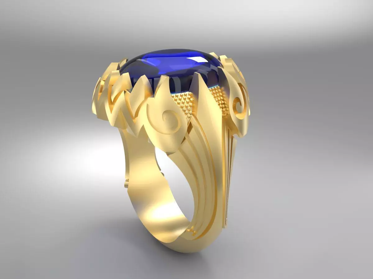 gold Ring 3D print model