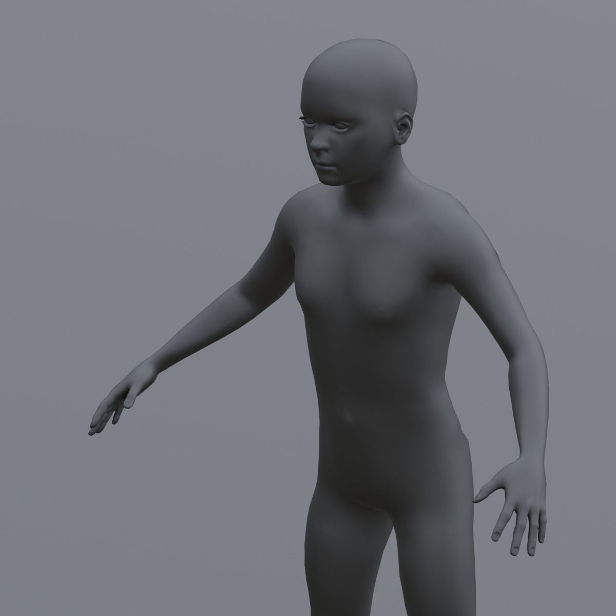 Human Family Base Pack 3D Model Low-poly 3D model_22