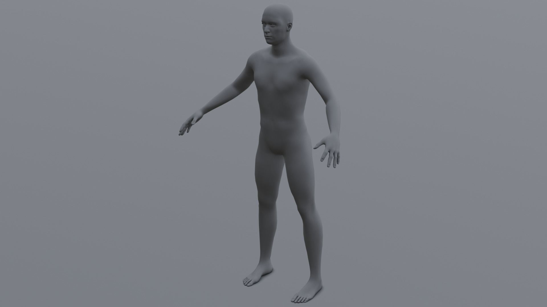 Human Family Base Pack 3D Model Low-poly 3D model_2