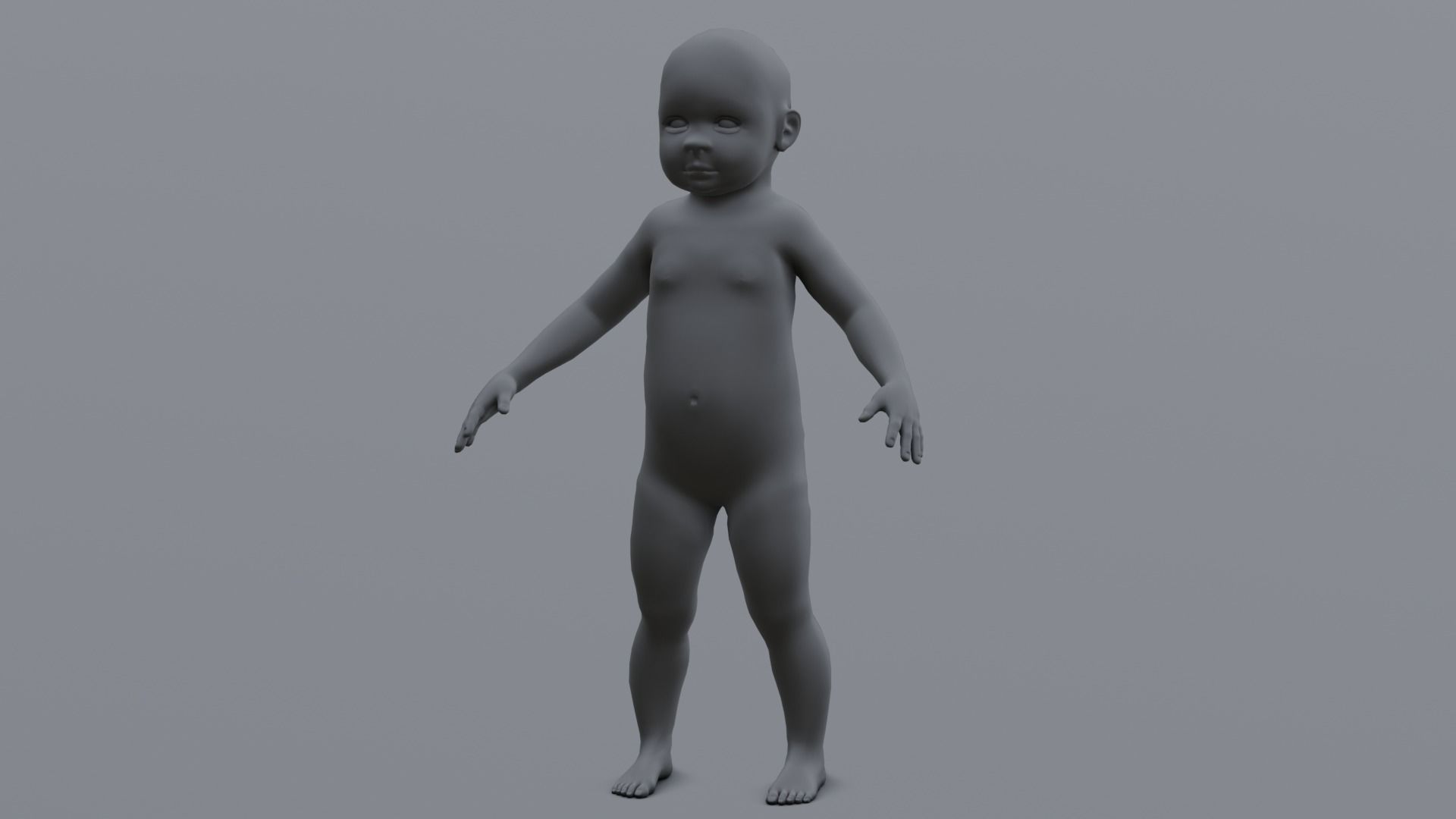 Human Family Base Pack 3D Model Low-poly 3D model_6