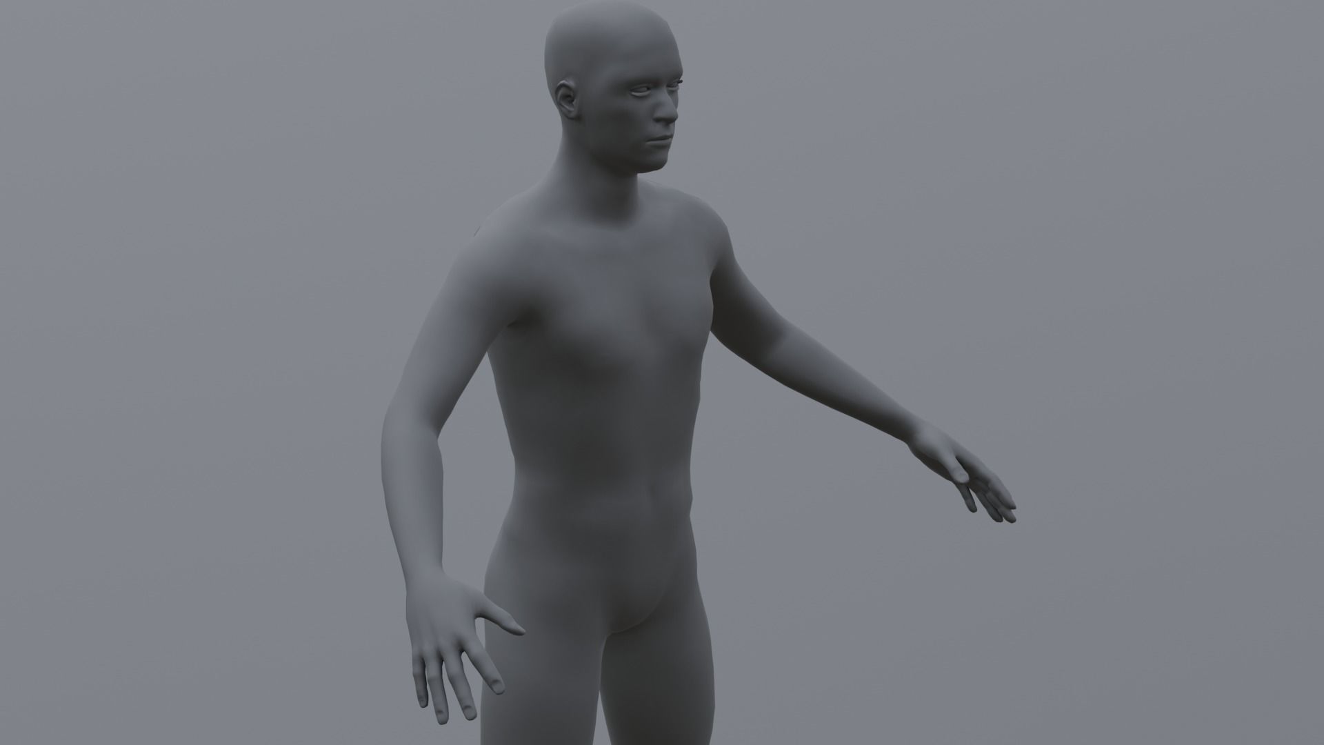 Human Family Base Pack 3D Model Low-poly 3D model_12