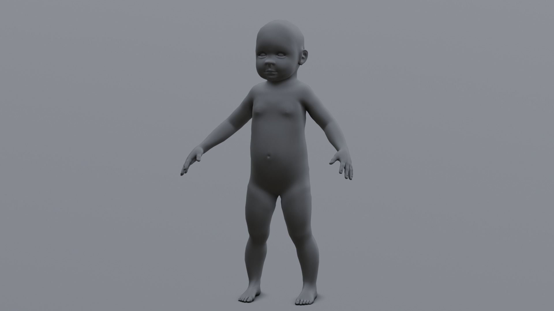 Human Family Base Pack 3D Model Low-poly 3D model_5