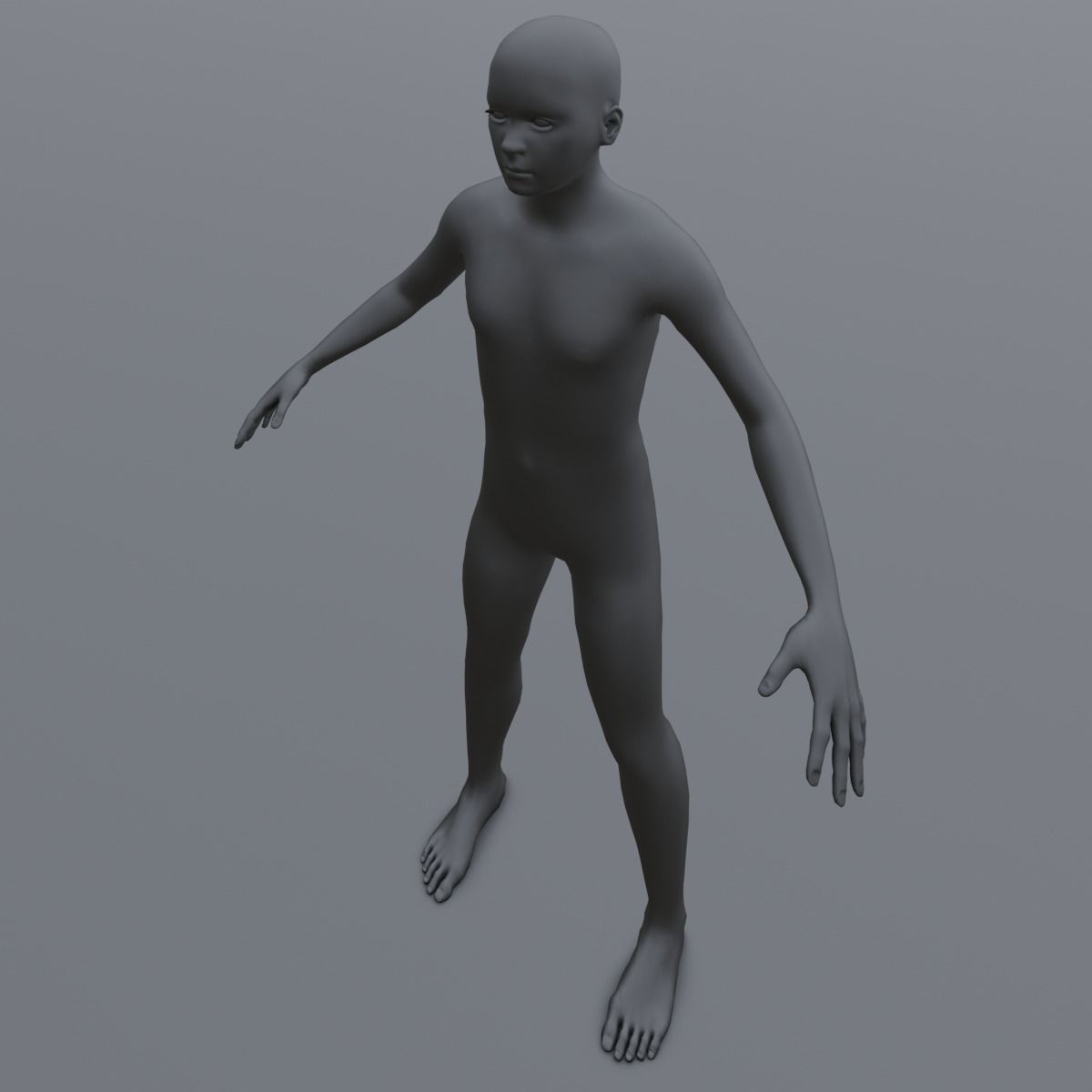 Human Family Base Pack 3D Model Low-poly 3D model_20