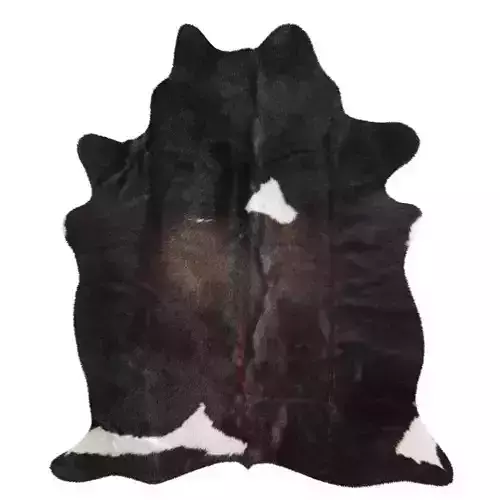 Black and White Cowhide Rug