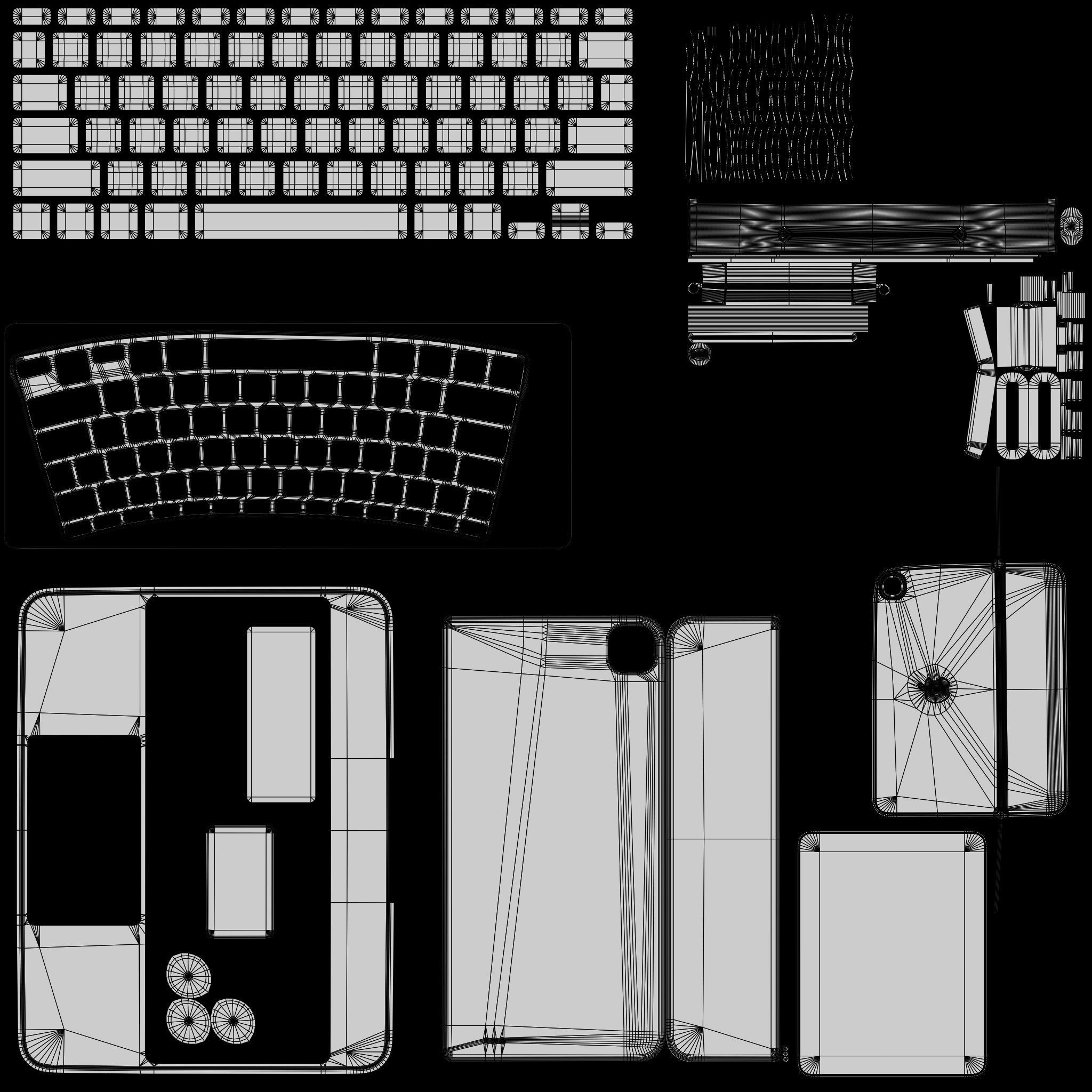 The New Apple ipad pro magic keyboard and  pencil  3D model_9