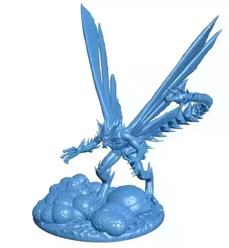 Devils and eggs Low-poly 3D model