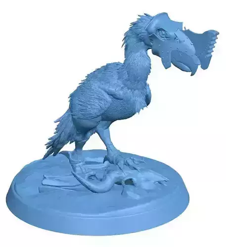 Mounted animals wear helmets Low-poly 3D model