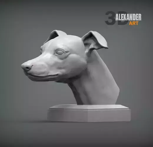 whippet bust