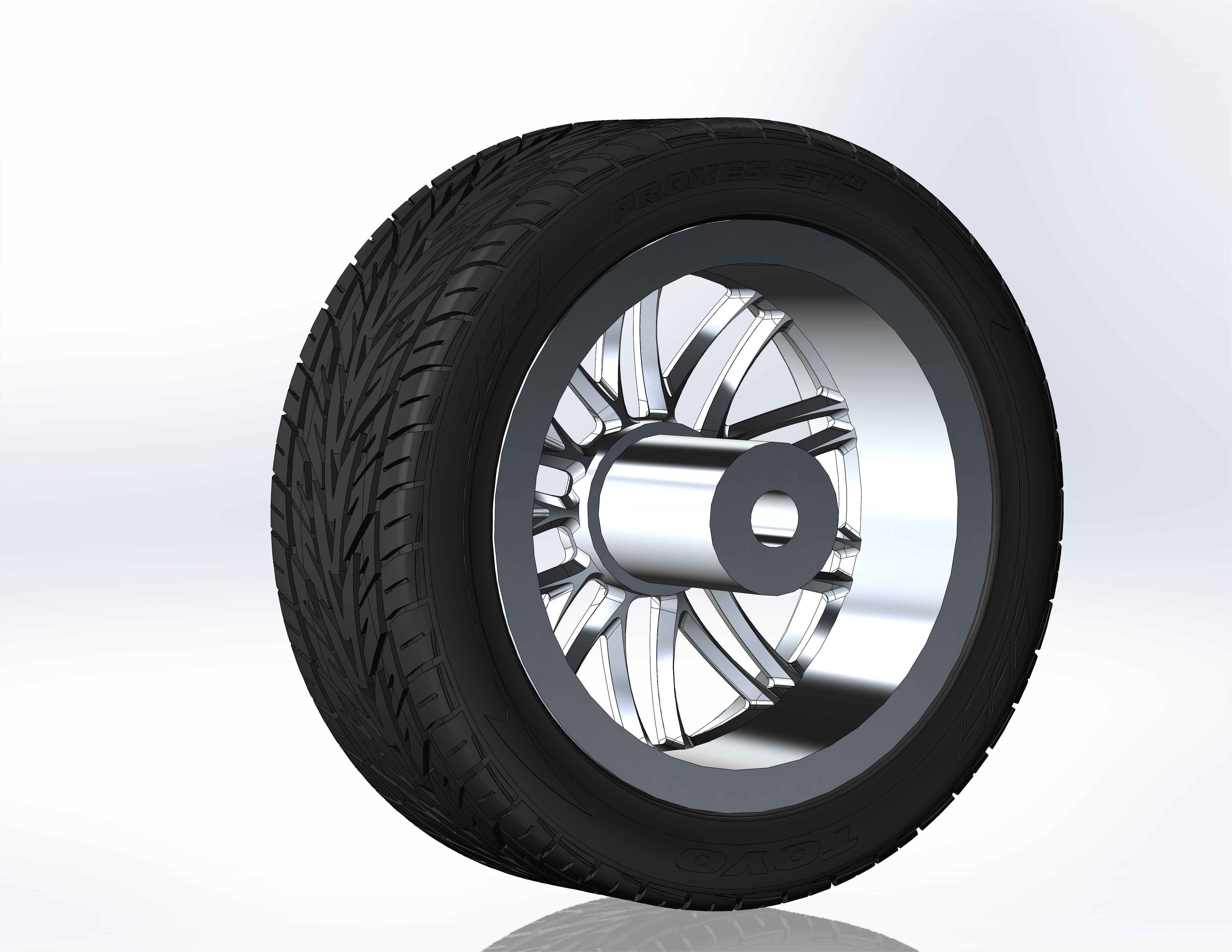 Custom wheels US Mags Santa Cruz for your scale model 3D print model_3