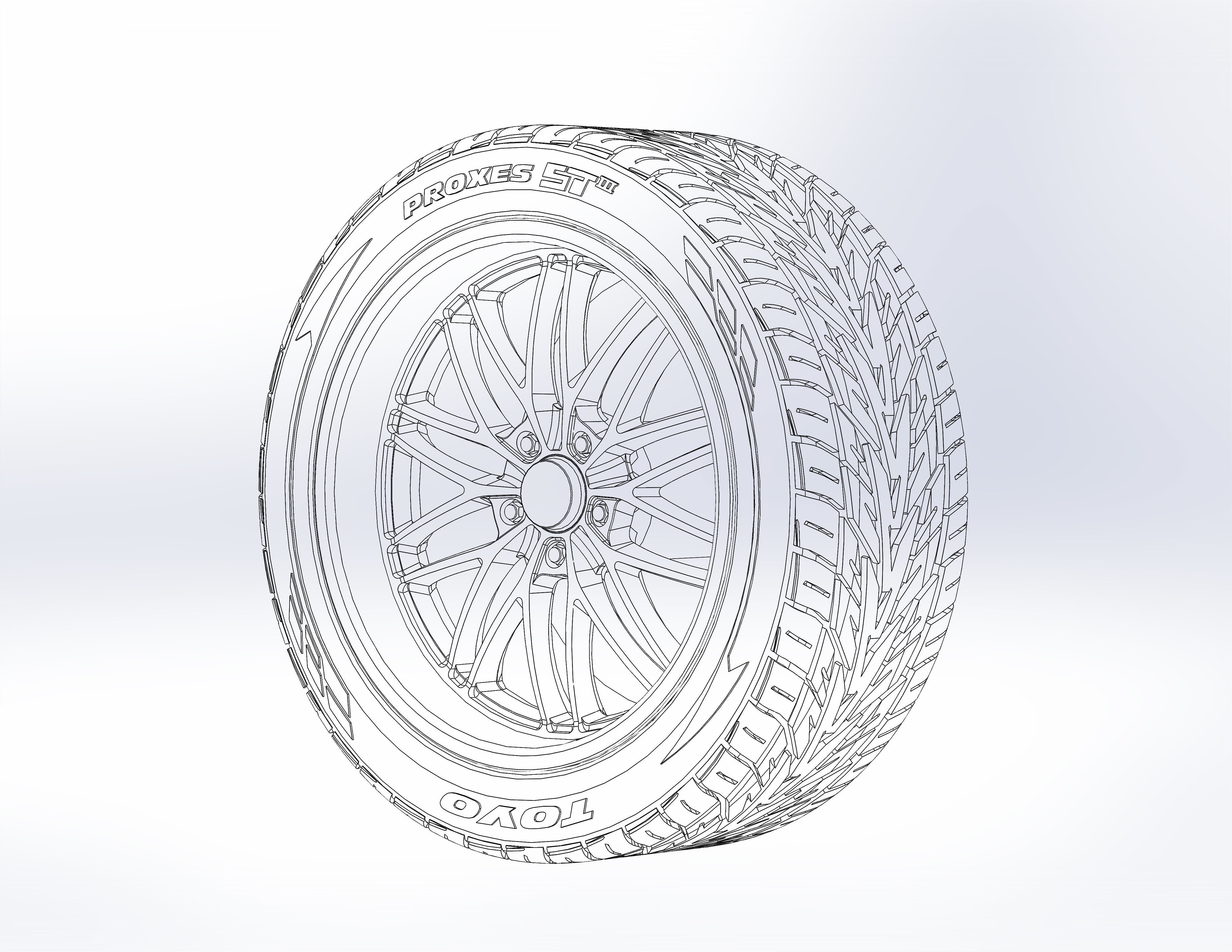 Custom wheels US Mags Santa Cruz for your scale model 3D print model_9