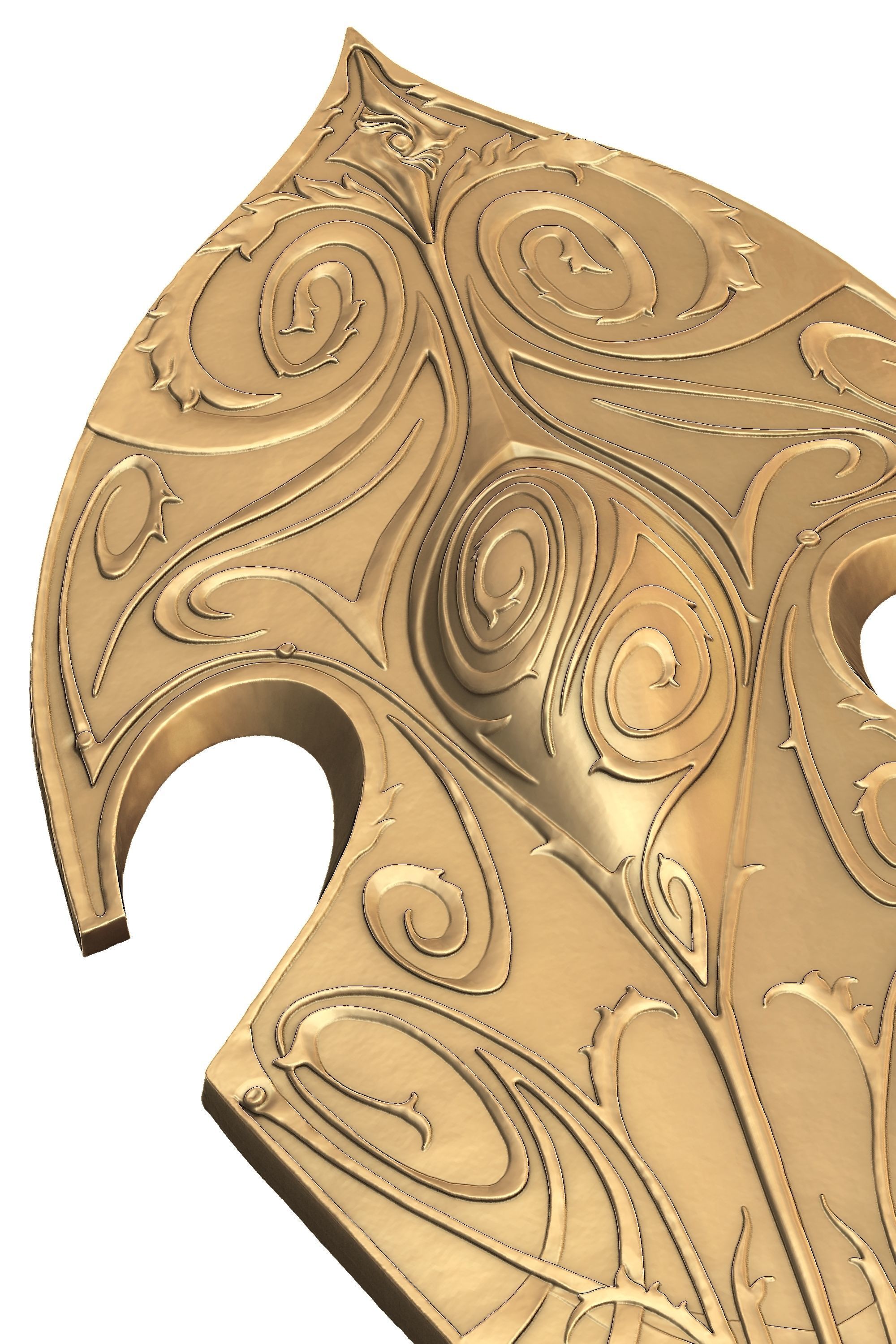 Elven Shield 3D print model_8