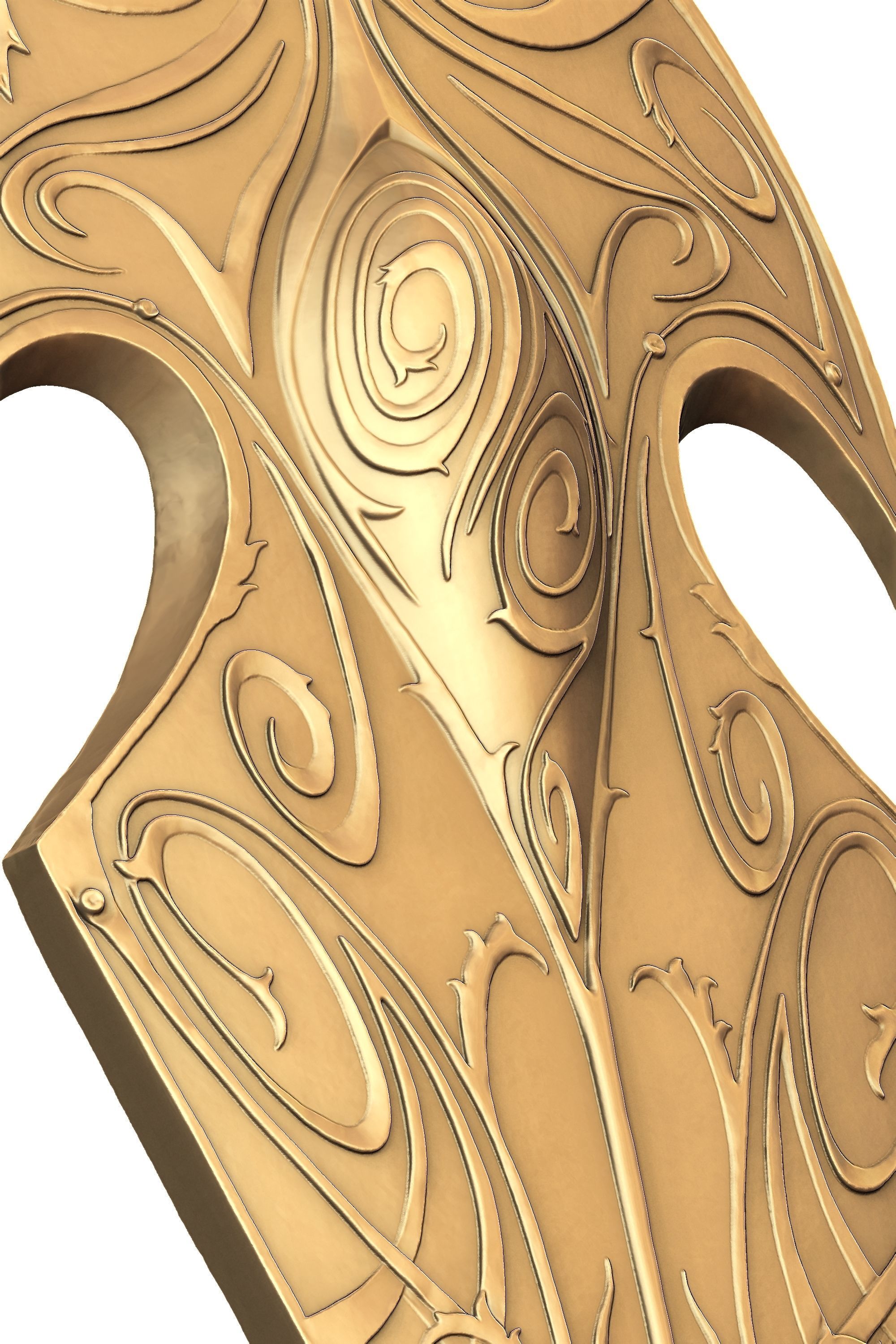 Elven Shield 3D print model_9