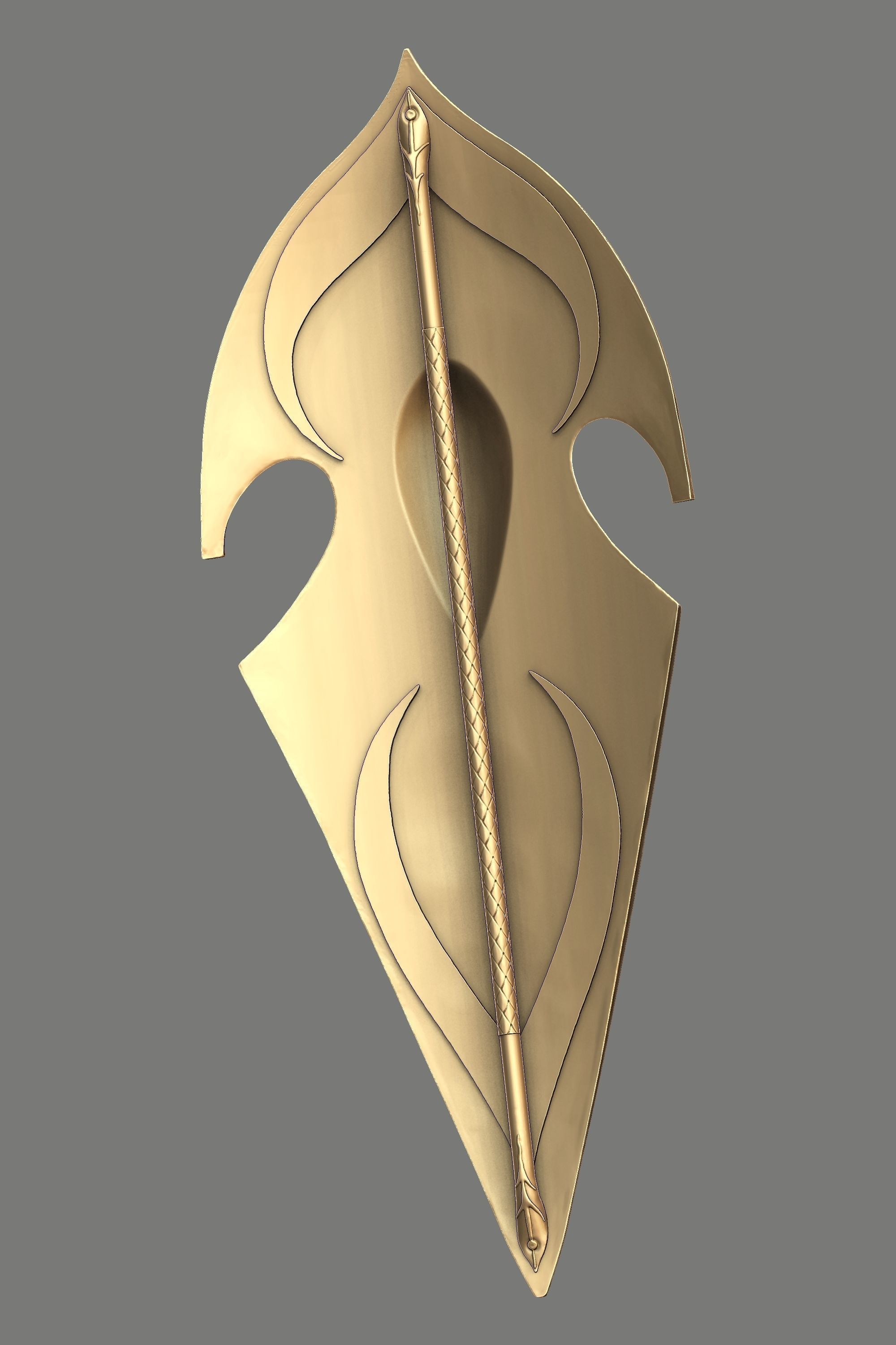 Gil Galads Shield 3D print model_4