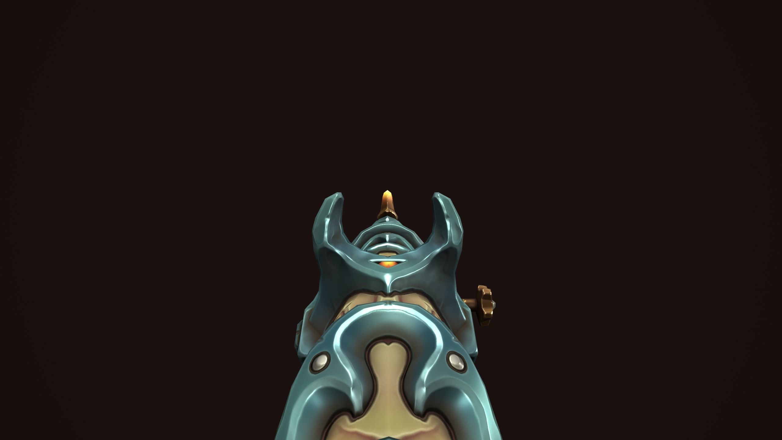 Dwarf assault rifle Low-poly 3D model_16