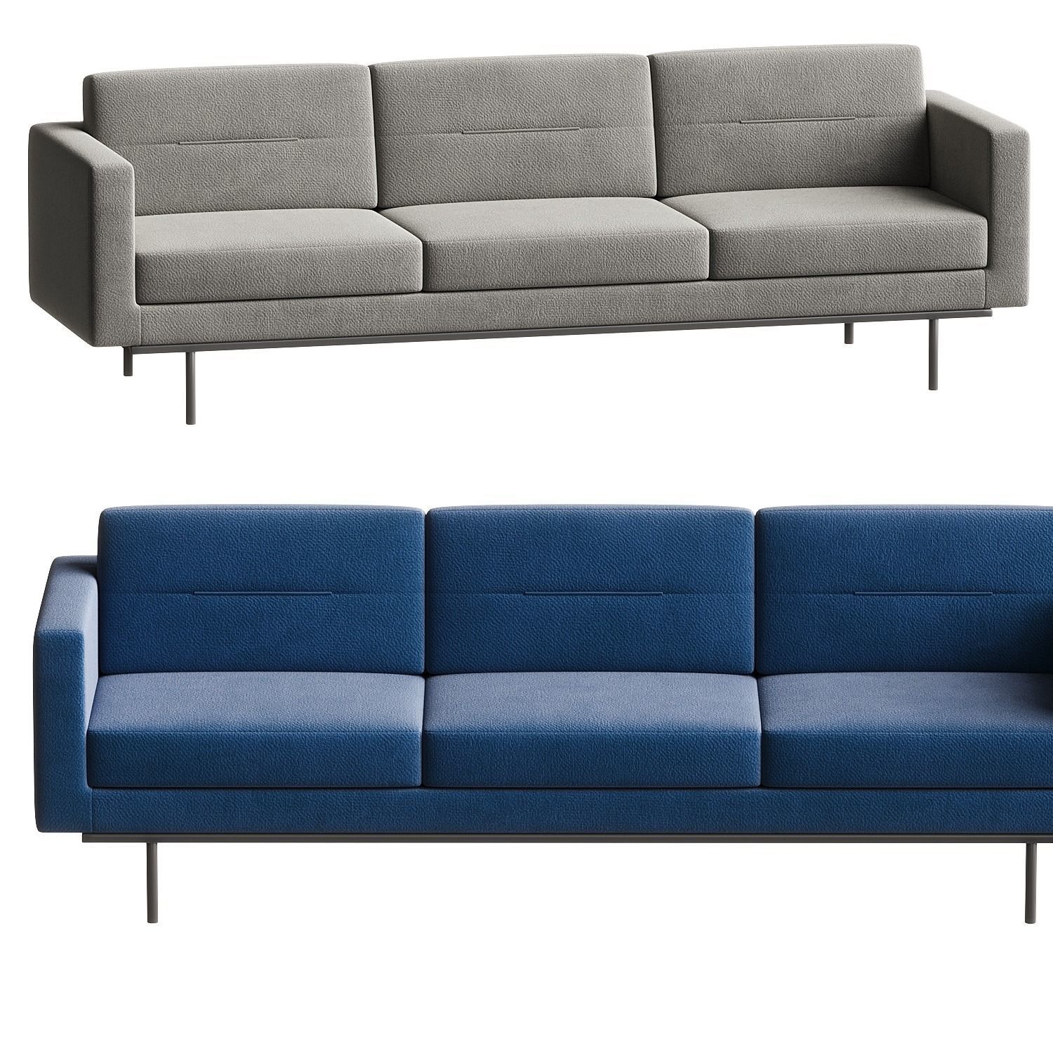 sofa 3 seater 3D model_2