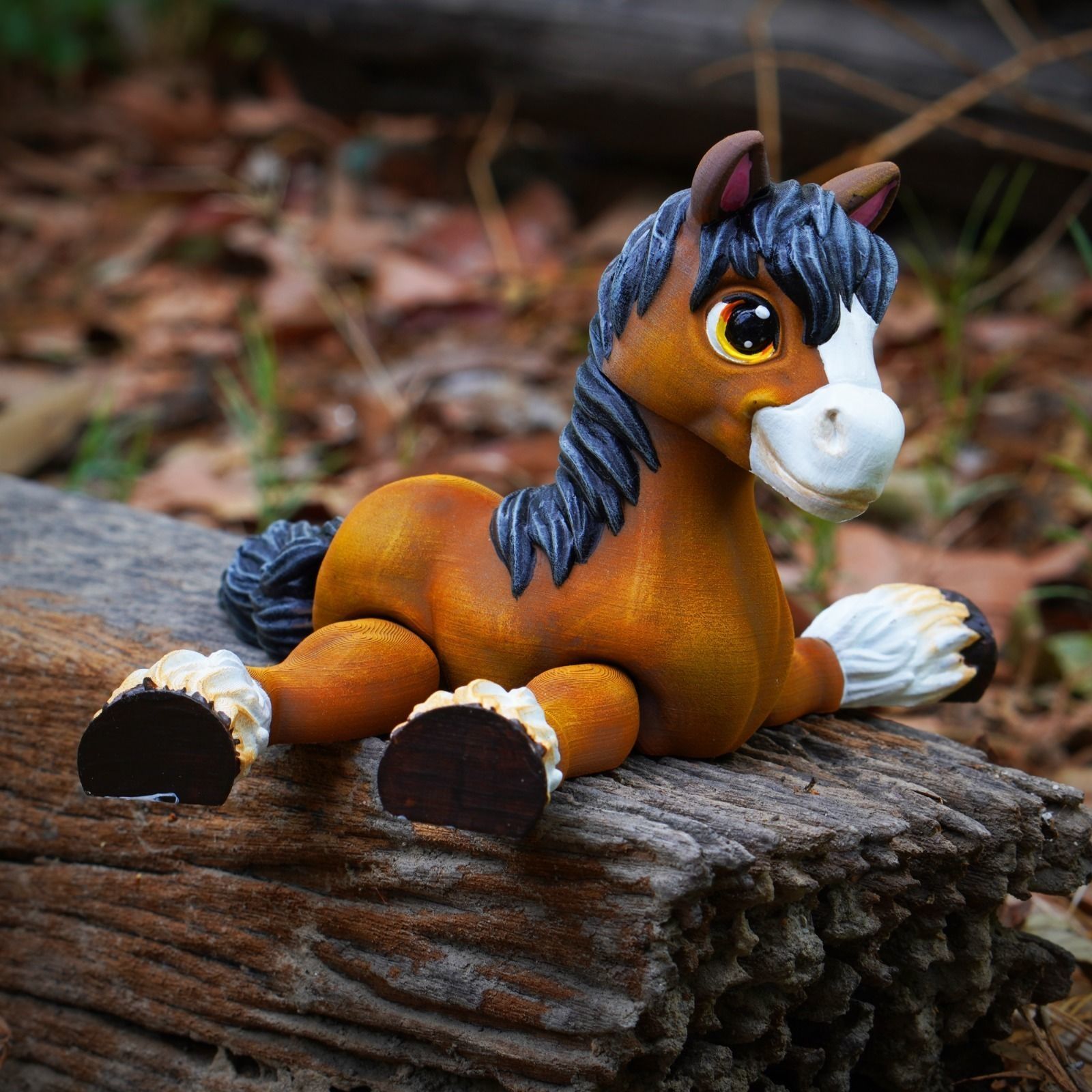 PRINT IN PLACE CUTE FLEXI CLYDESDALE HORSE 3D print model_4