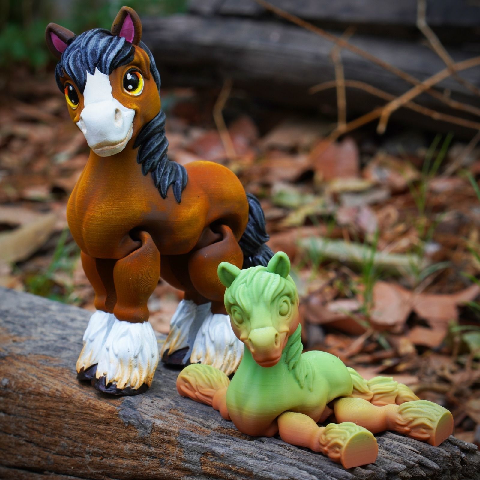 PRINT IN PLACE CUTE FLEXI CLYDESDALE HORSE 3D print model_1