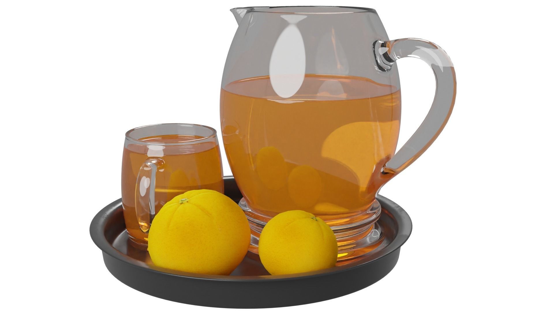 Orange Juice 3D model_2