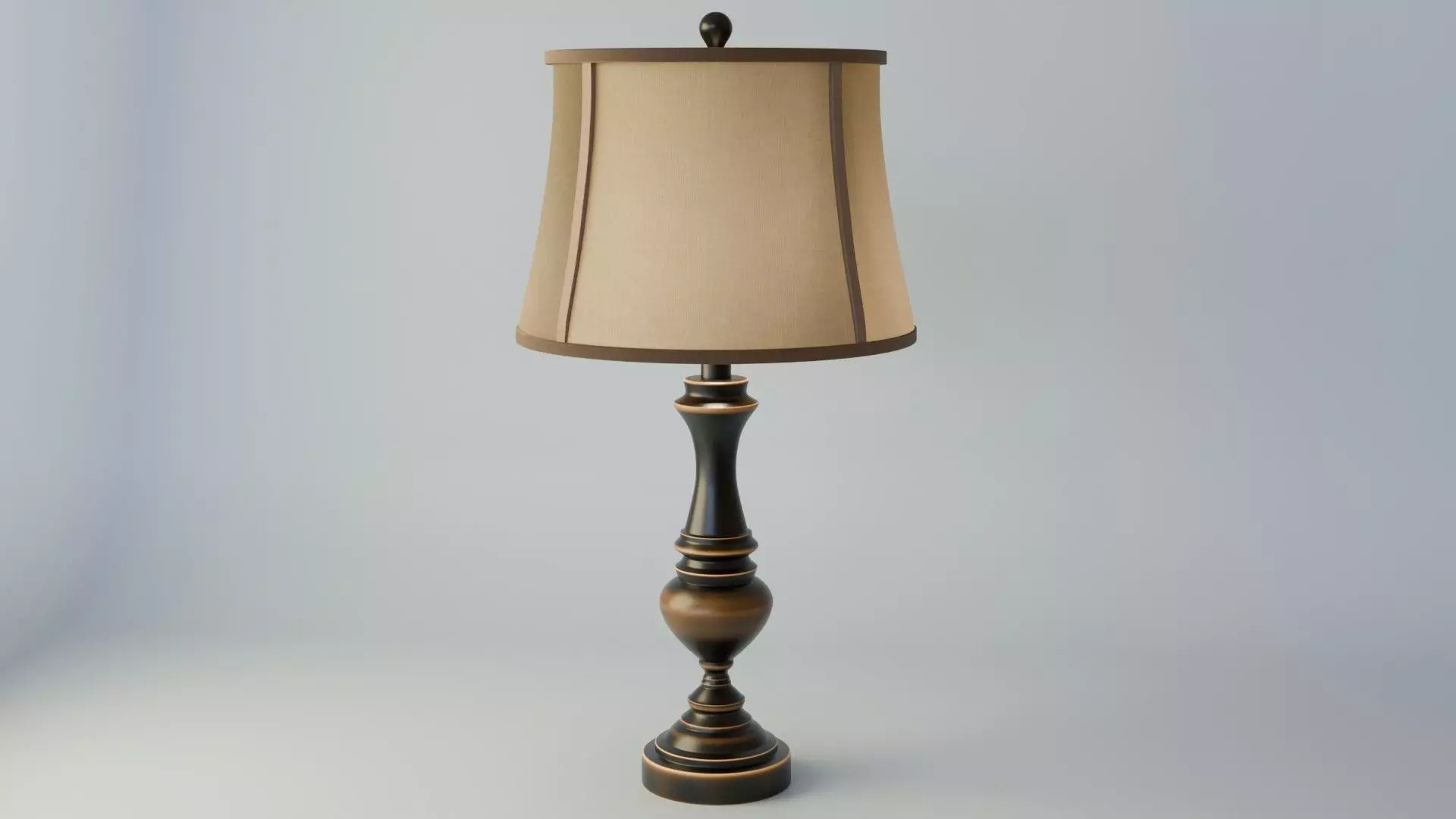 Fancy table lamp 3D model_0