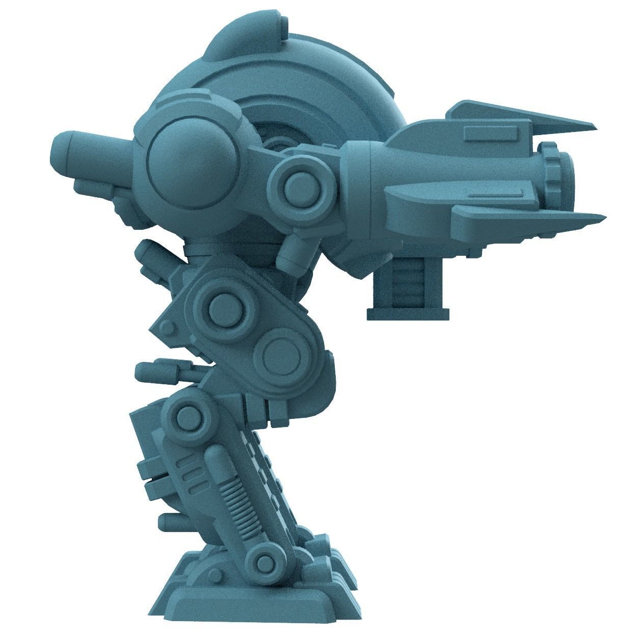 Xeno Mech Modular Miniature 3D print model_3