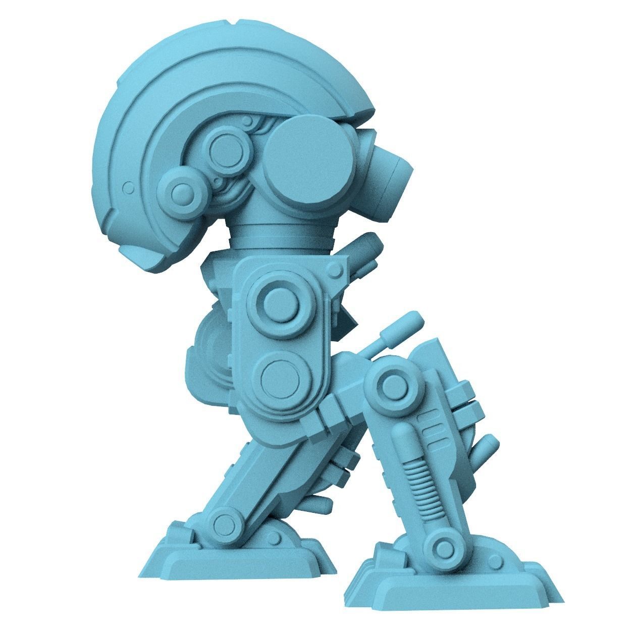 Xeno Mech Modular Miniature 3D print model_7