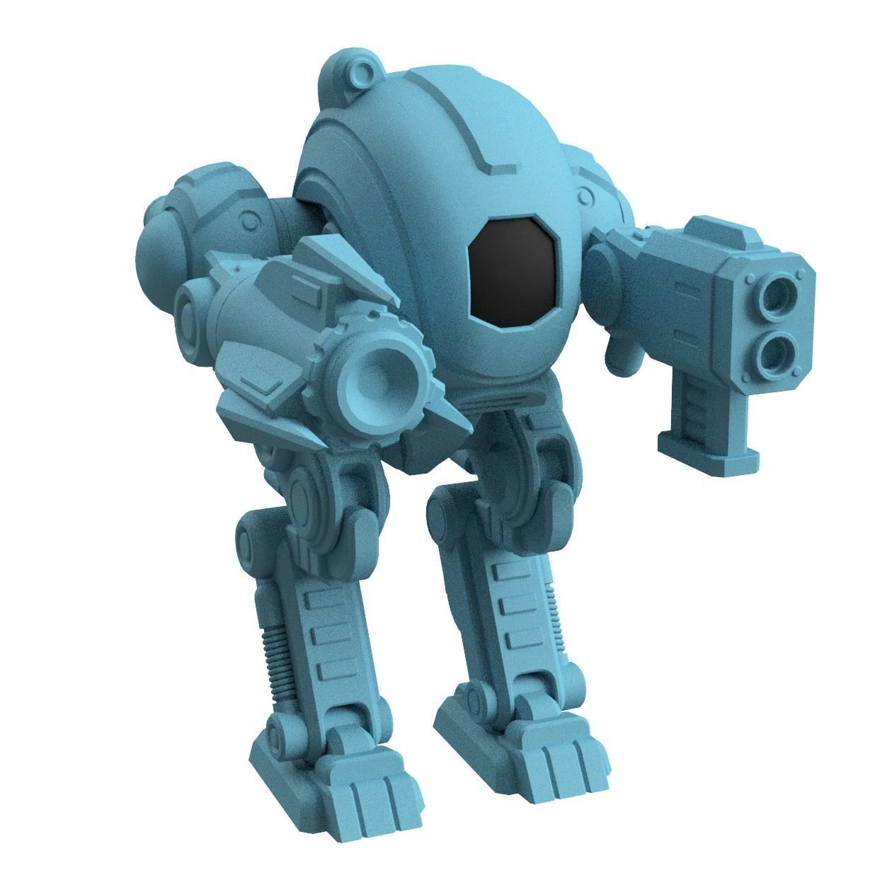 Xeno Mech Modular Miniature 3D print model_1