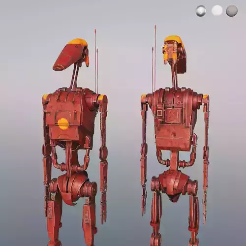 B1 Battle Droid Officer 3D model