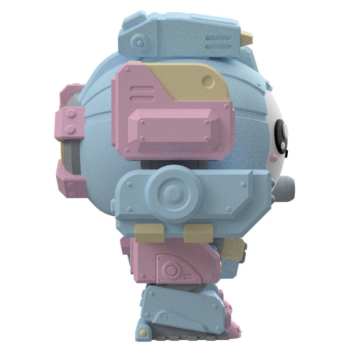 UWU Strike Force Slippy Mech Miniature 3D print model_5