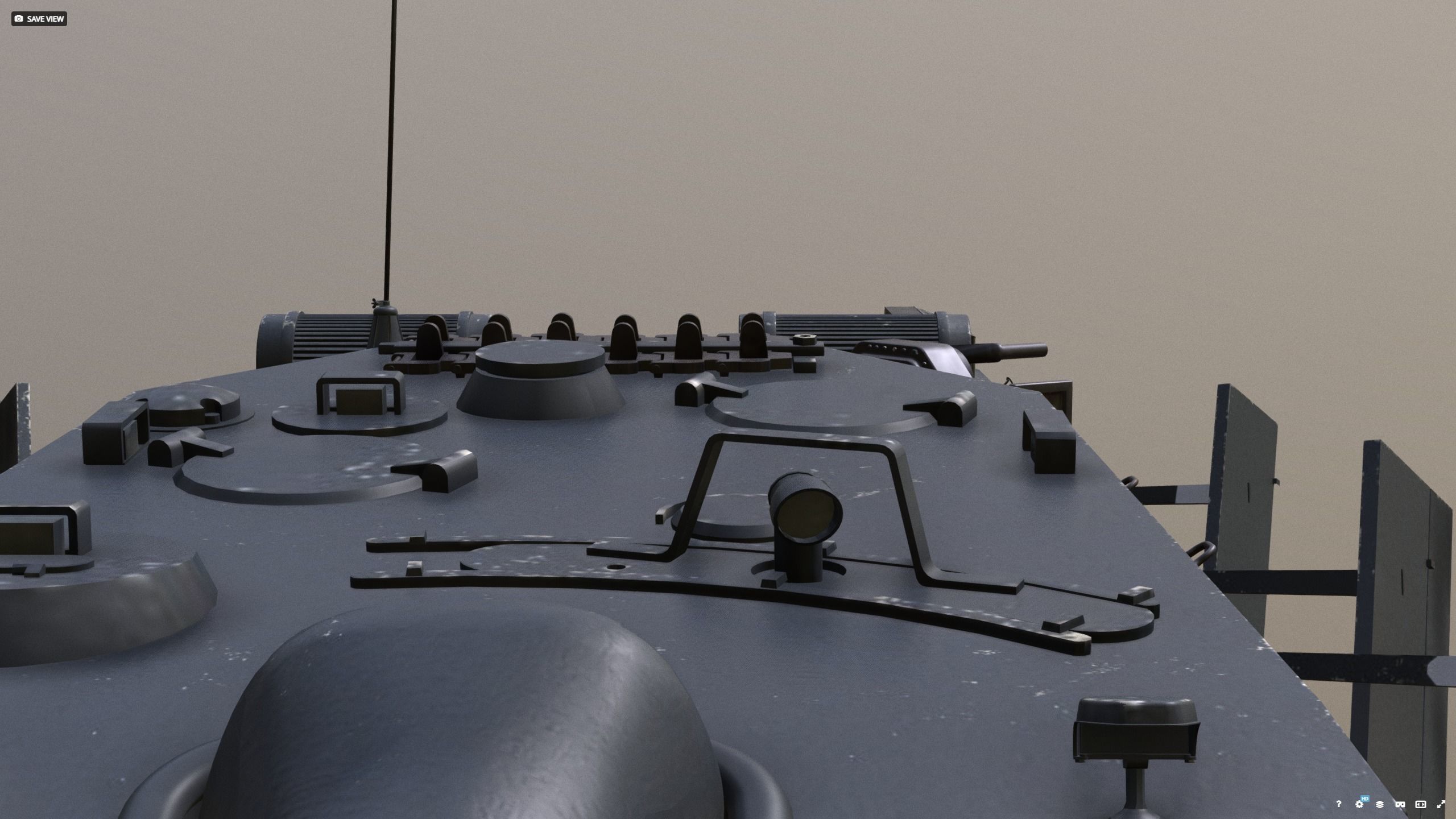 Schnell Jagdpanzer Aureole - Grau with Armor 3D model_15