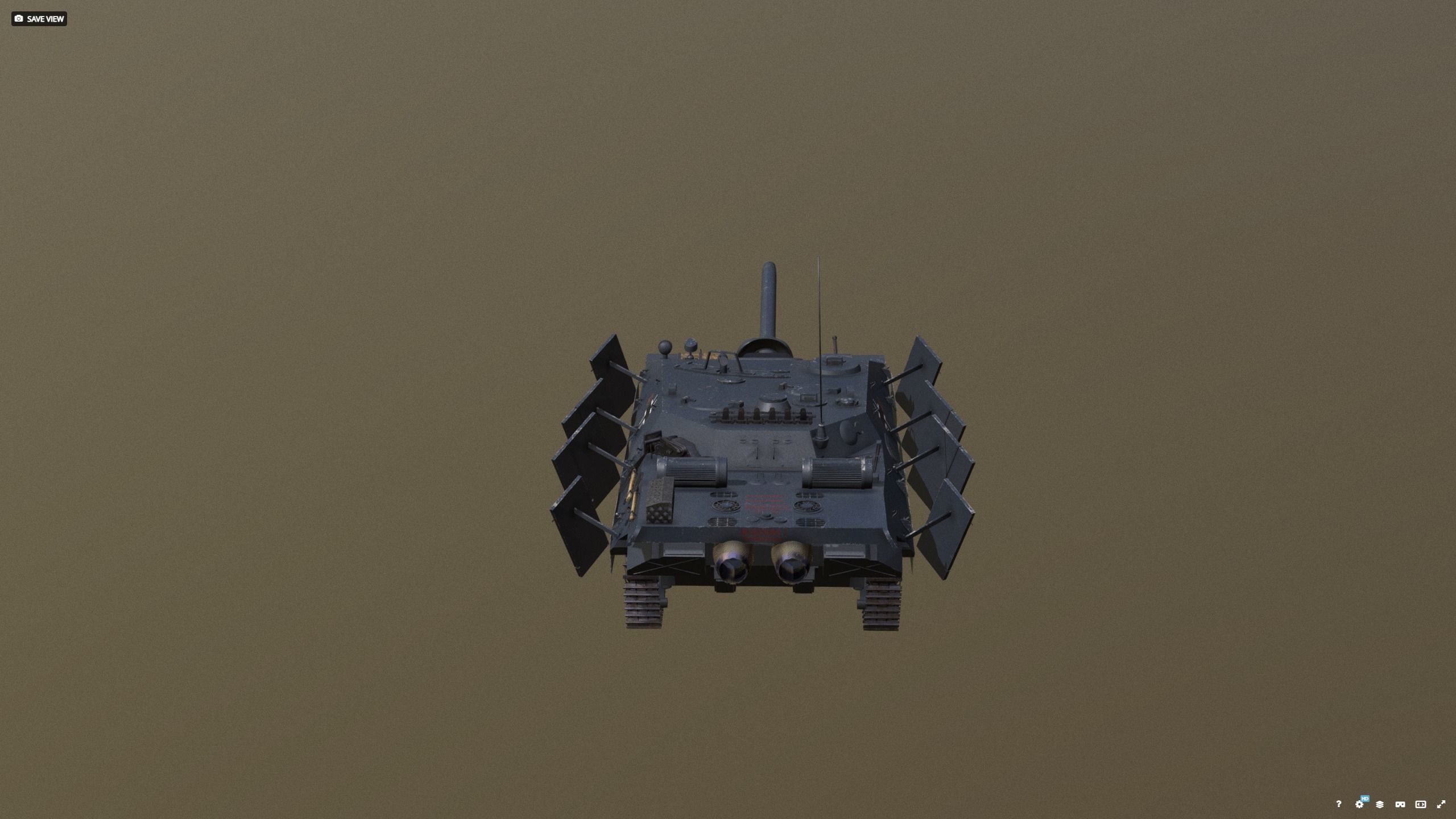 Schnell Jagdpanzer Aureole - Grau with Armor 3D model_19