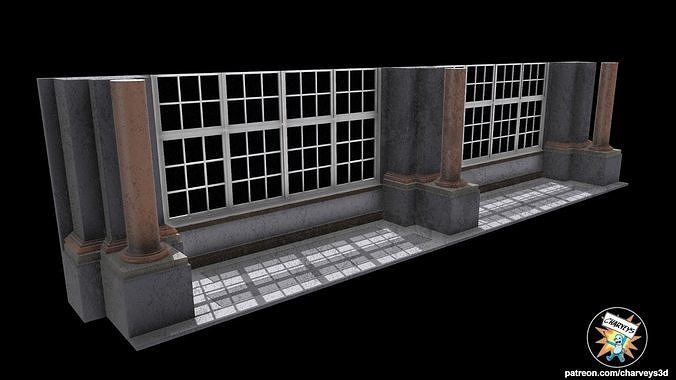 Star Wars Theed Royal Palace Hallway Diorama for action figures 3D print model