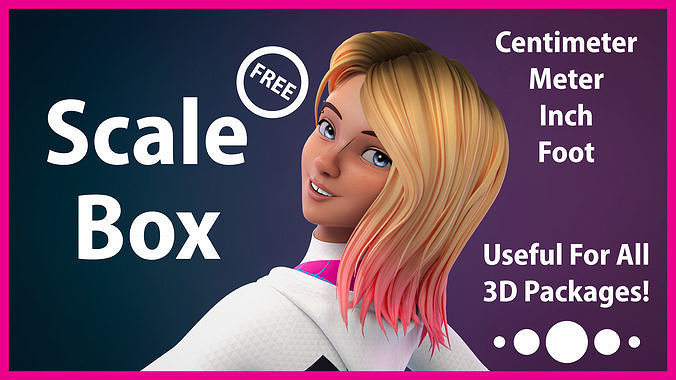Scale Box Free low-poly 3D model