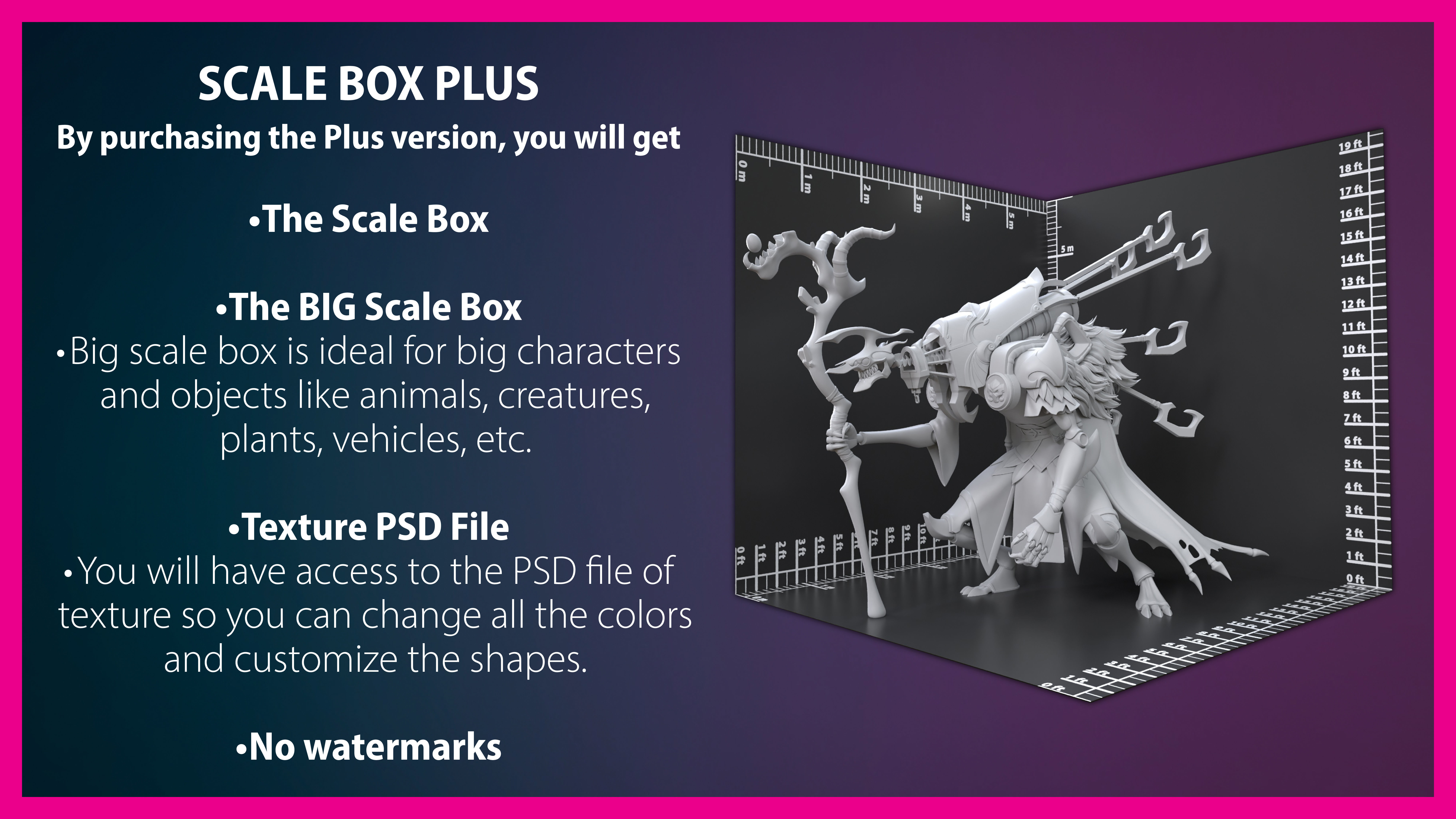 Scale Box free VR / AR / low-poly 3D model | CGTrader