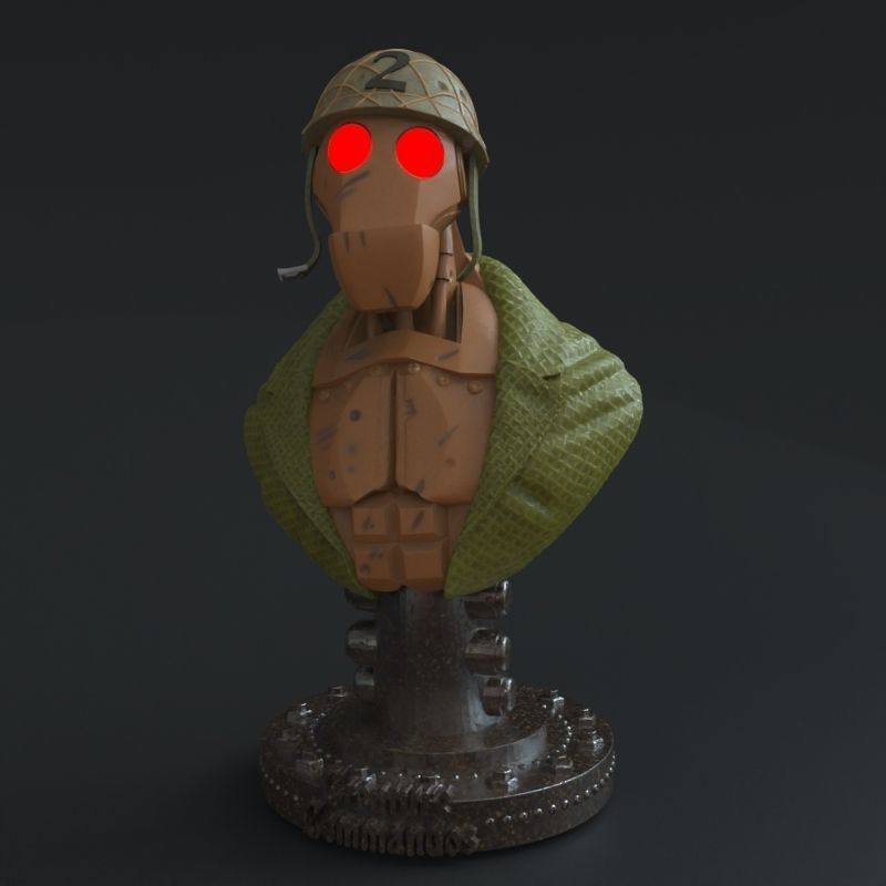 G I ROBOT from Creatures Commandos fanart 3D print model_31