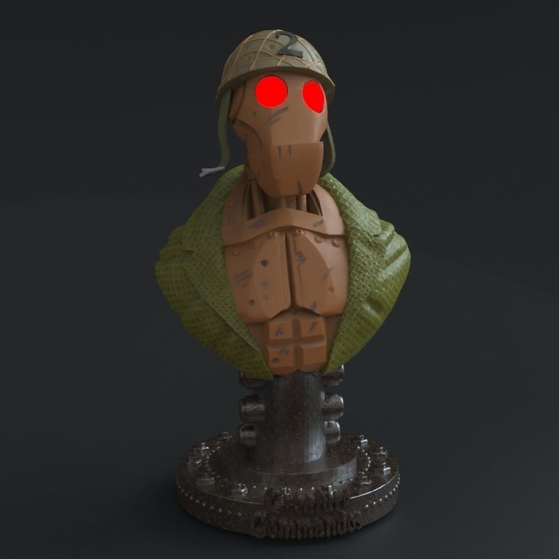 G I ROBOT from Creatures Commandos fanart 3D print model_29