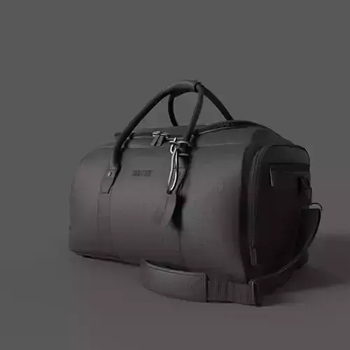 ColombianLeatherDuffelBag Black
